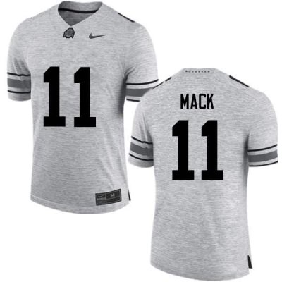 NCAA Ohio State Buckeyes Men's #11 Austin Mack Gray Nike Football College Jersey ZRM2445CT